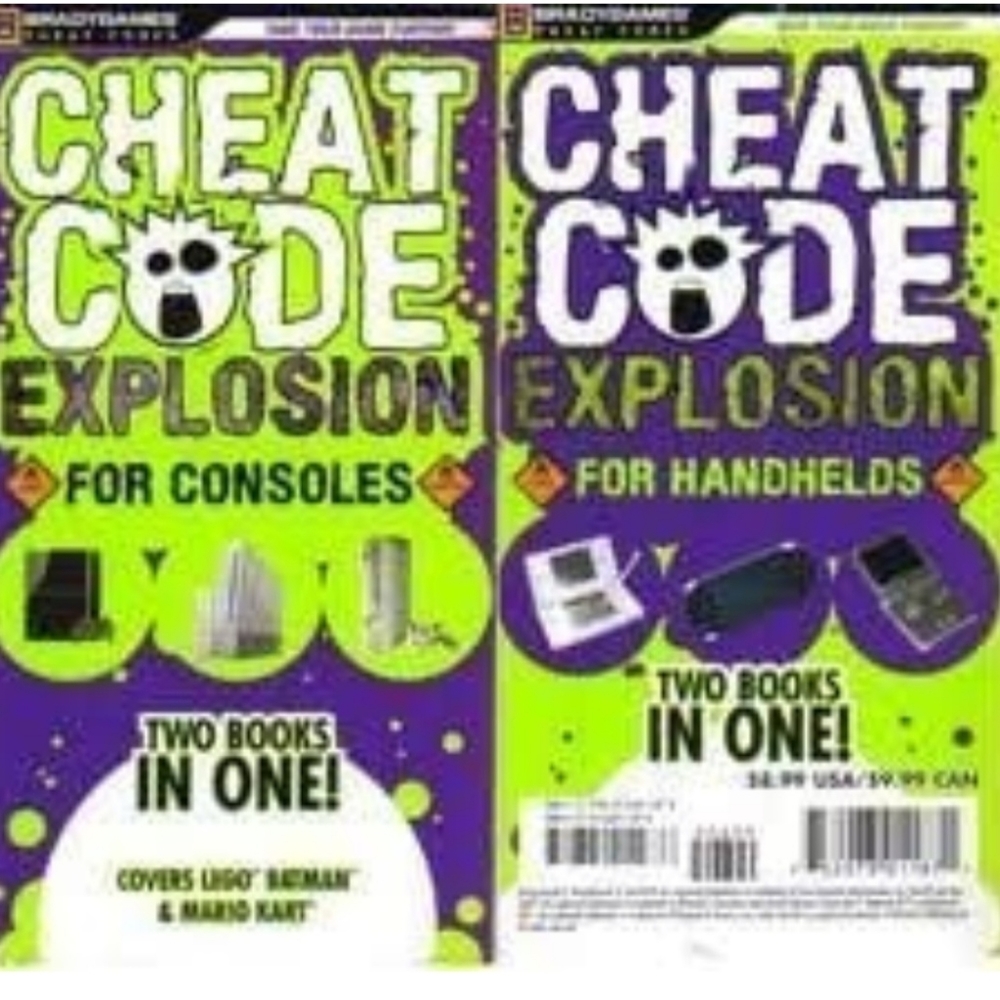 Brady James Cheat Code Explosion for handhelds and Consoles 2 in 1 Flip Book